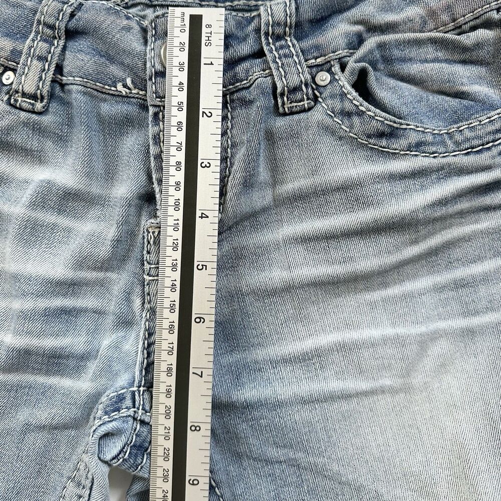 Daytrip Virgo Skinny Jeans Womens 27R Light Wash Stretch Skinny Denim Buckle - Picture 7 of 7